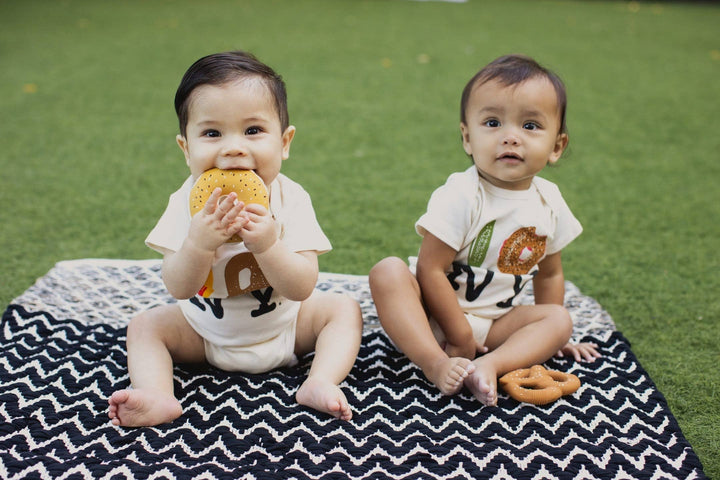 The Lox Bagel Natural Rubber Baby Teether