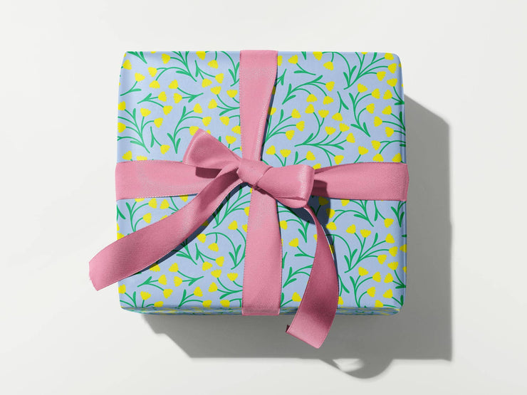 Fleurry Vision, Floral Vines Gift Wrap Sheets or Roll: Rolled Set of 3 Sheets