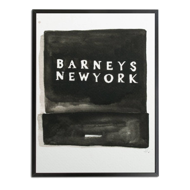 Barneys Matchbook Watercolor Print: 5" x 7"