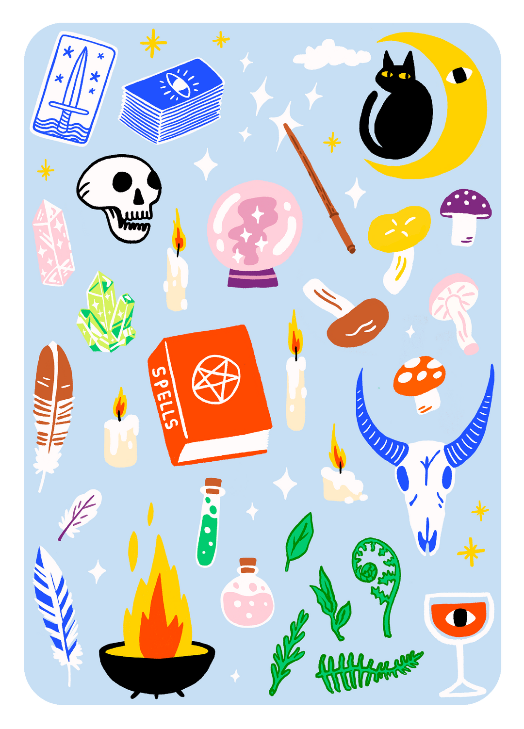 Occult Classics Iron On Sheet Set
