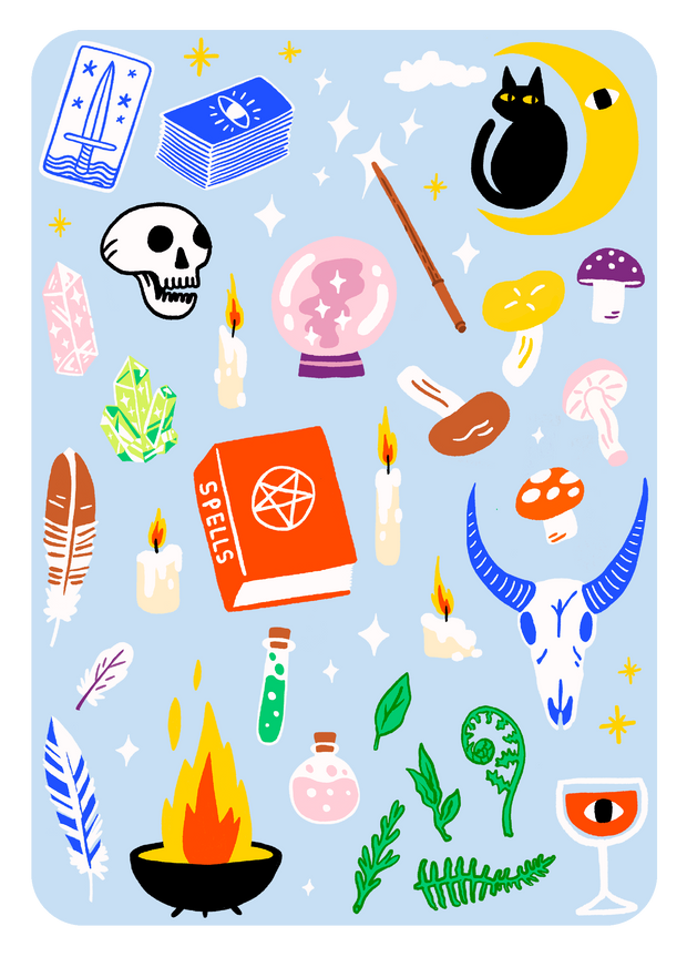 Occult Classics Iron On Sheet Set
