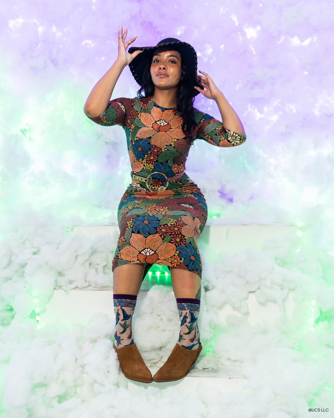 Wicked Elphaba's Power Shimmer Sheer Crew Sock