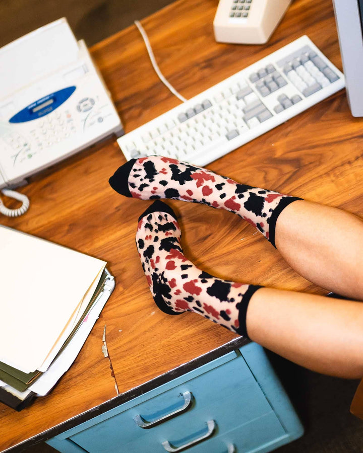 Cowgirl Chic Sheer Crew Sock