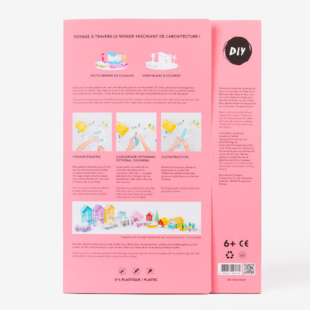 3D Papercraft - PALM SPRINGS MODEL by Cinqpoints