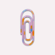 Paperclip Translucent 3D Printed Bookmark: Multicolour