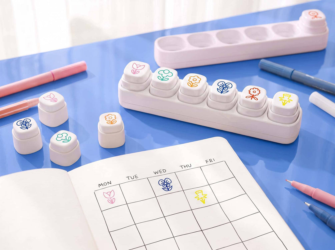Flower Friends Push Button Stamps