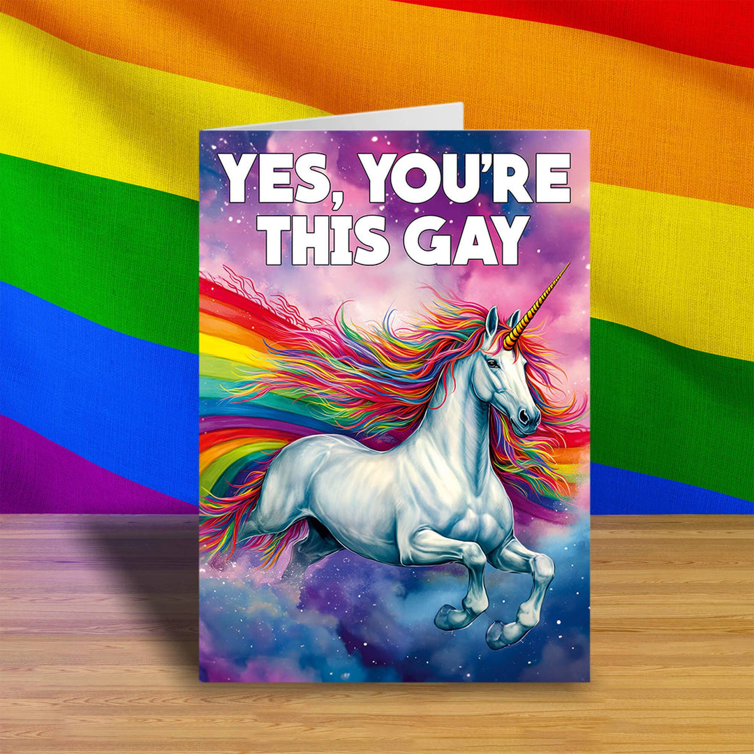 Yes, you're this gay Greeting Card