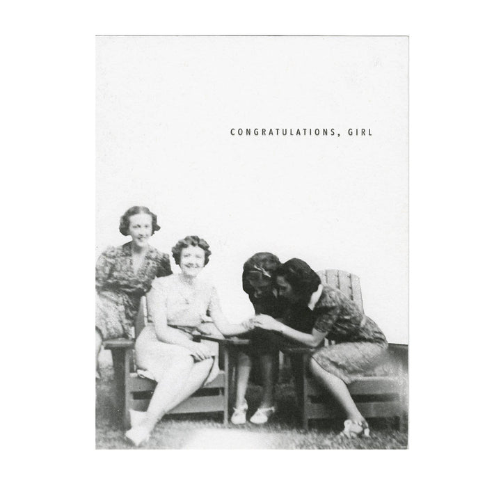 Engagement Ring Congratulations Girl Card