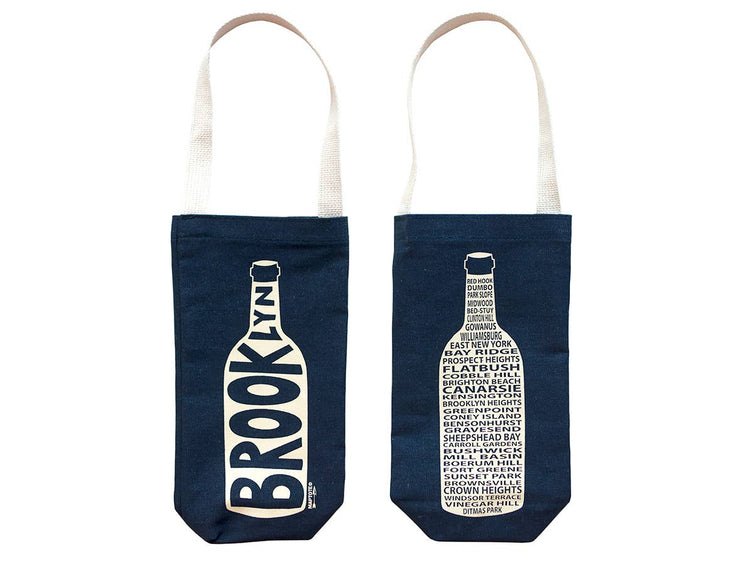 Brooklyn Single Wine Totes: Natural