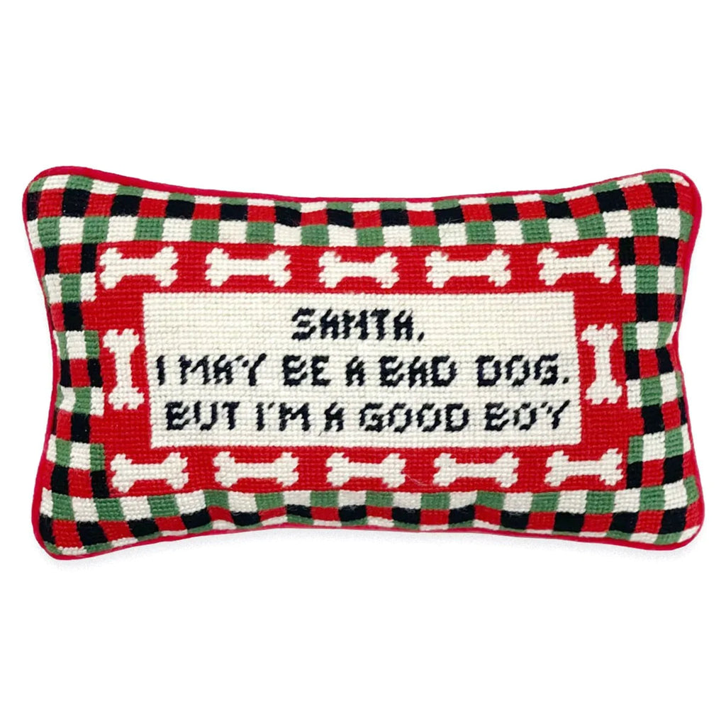 Furbish Studio - It's Me Needlepoint Pillow