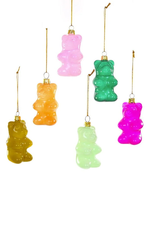 Jumbo Gummy Bears Set of 6 Ornaments