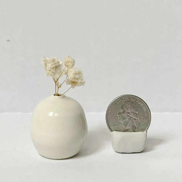 Creamy Glaze Mini Vases