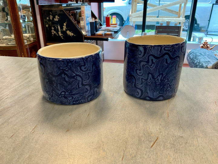 Blue Swirl Planter