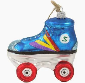 Blue Roller Skate Ornament