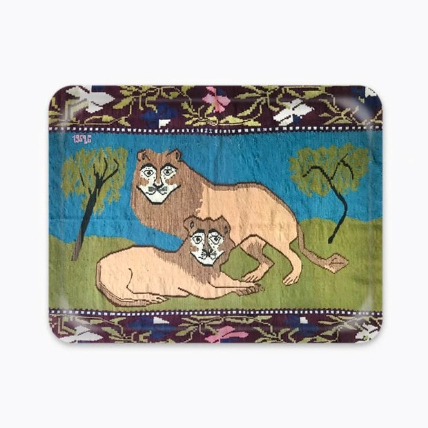 Two Lions Tray