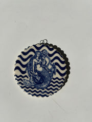 Blue Print Ceramic Ornaments