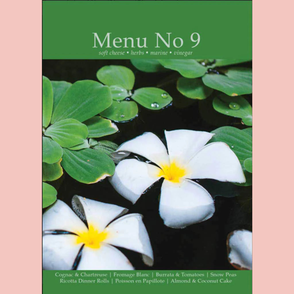Menu #9 Soft Cheese Herbs Marine Vinegar