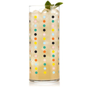 Libbey Vintage Polka Dot Drinkware, 16 oz, Set of 4