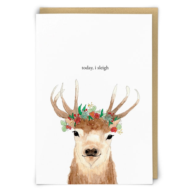 Today I Sleigh Card