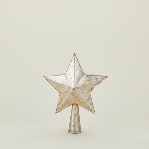 Antique White Star Tree Topper