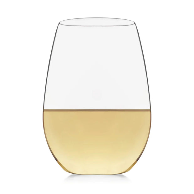 Libbey Signature Kentfield Stemless White Wine Glasses, 21 ounce, Set of 4