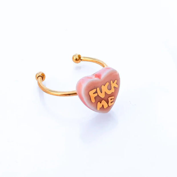 Conversation Heart Ring