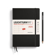 LEUCHTTURM1917 Black 2025 A5 Weekly Planner