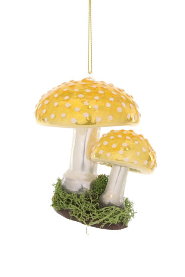 Yellow Amanita Ornament