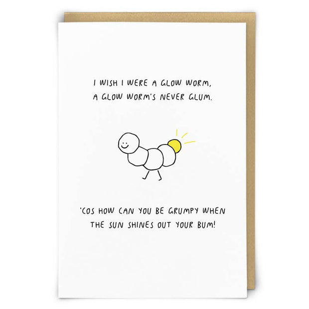 Glow Worm Greeting Card