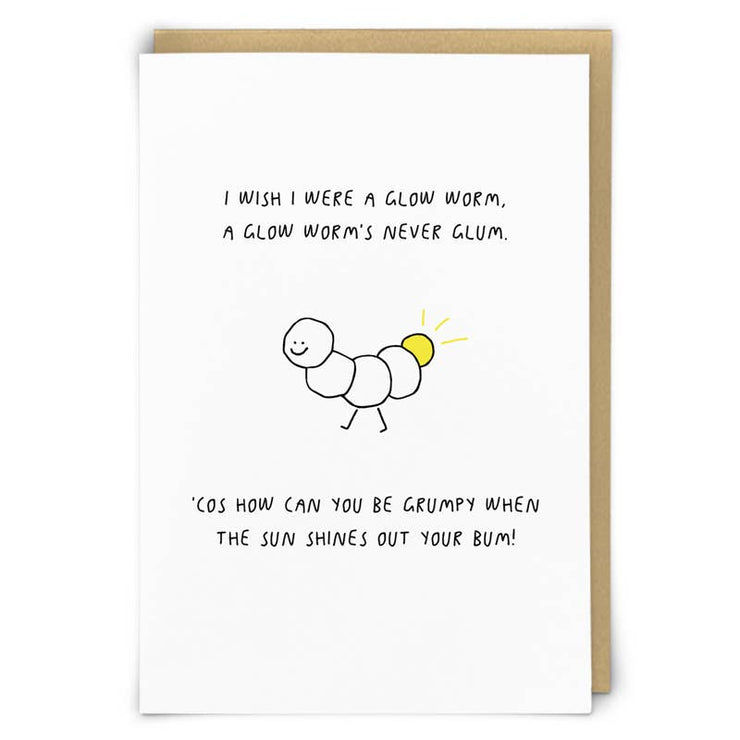 Glow Worm Greeting Card