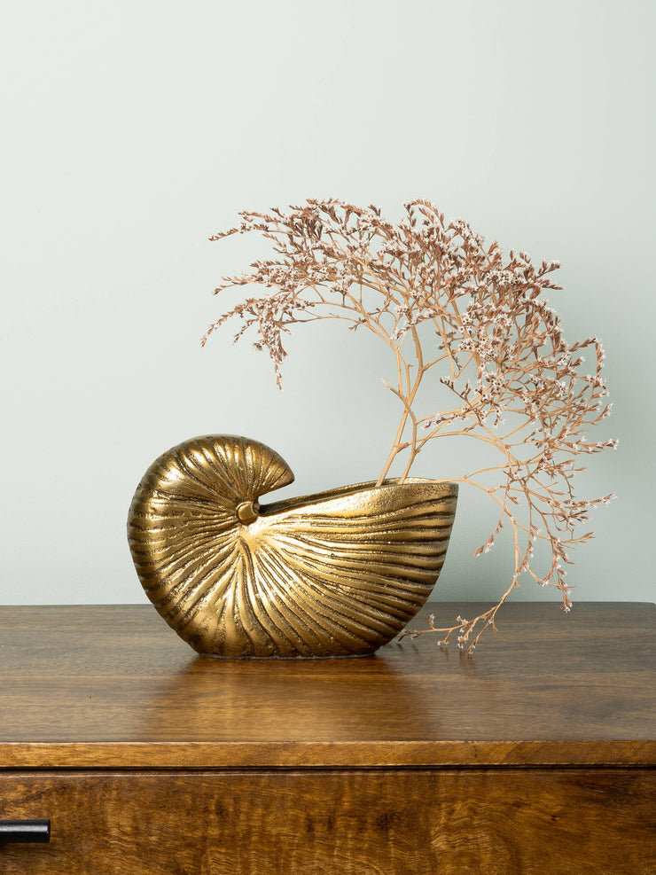 Golden Shell Vase