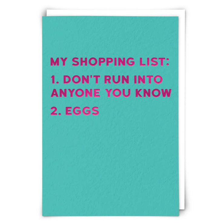 Eggs Greetings Card