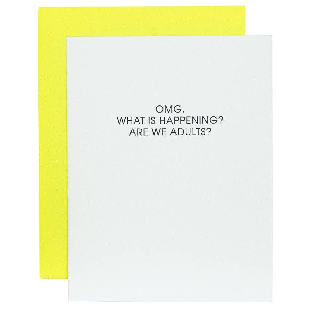 OMG Are We Letterpress Card