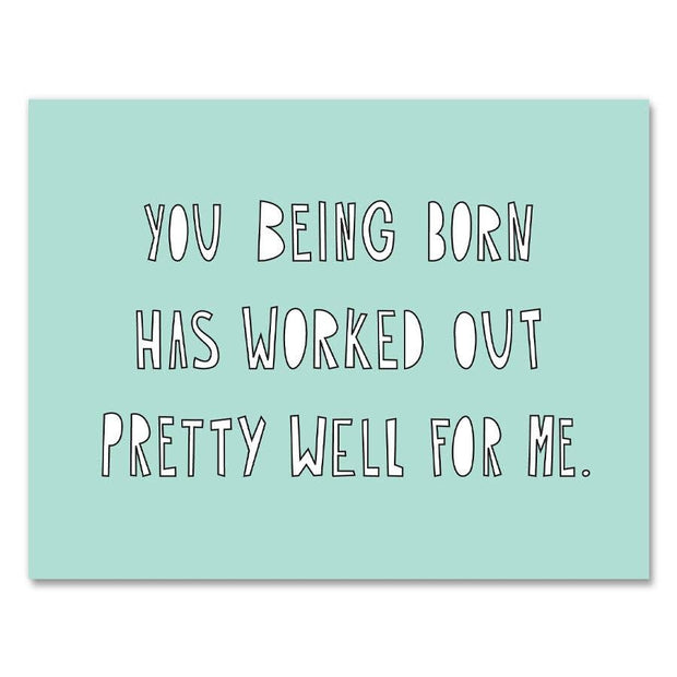 231 - Being Born - A2 card