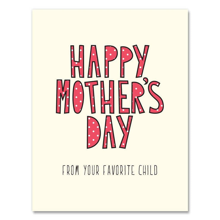 206 - Mom's Favorite - A2 card