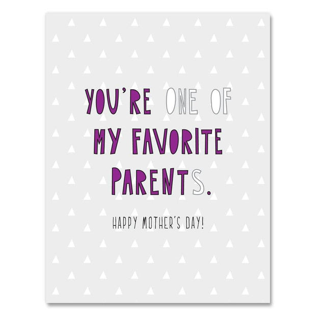 291 - Favorite Parent Mother - A2 card