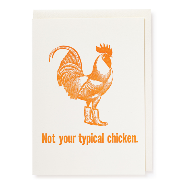 Not your Typical Chicken Greeting Card