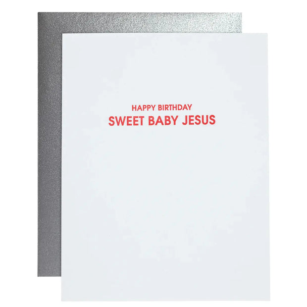 Sweet Baby Jesus Letterpress Card