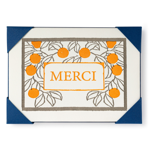 Merci Oranges Notecards (Pack of 5)