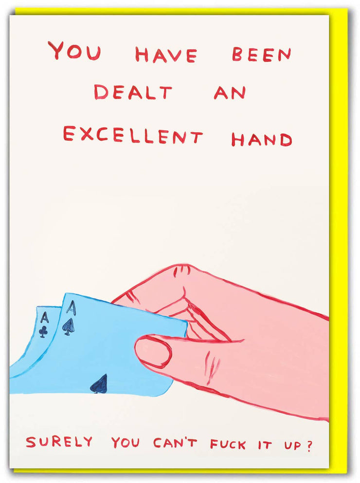 David Shrigley Dealt an Excellent Hand Birthday Card