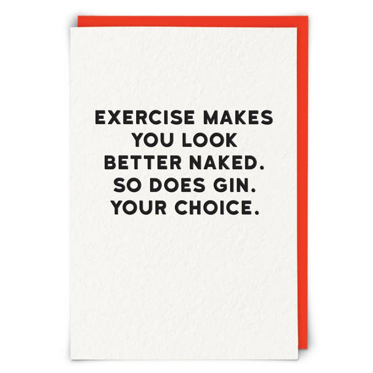 Exercise Greetings Card