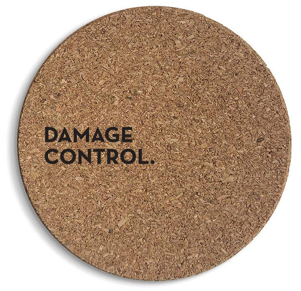 #2114: Damage Control Cork Coaster SIX-PACK