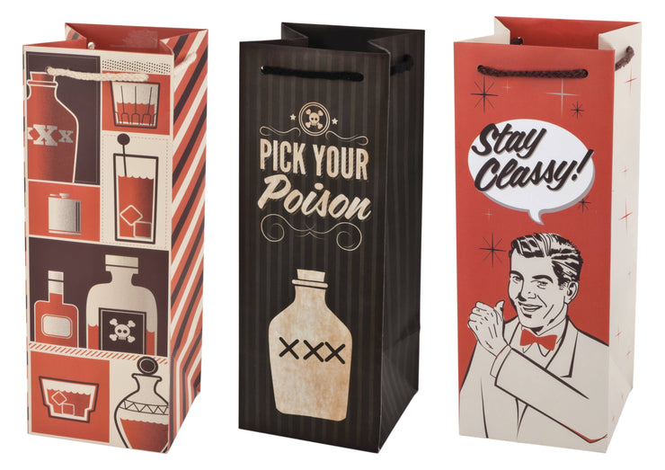Assorted Retro Drinking Icon Bags