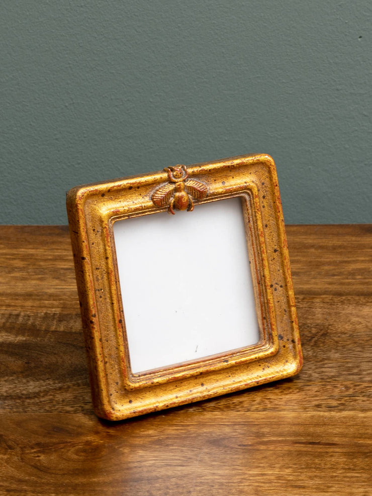 Golden Bee Square Photo Frame (8x8)