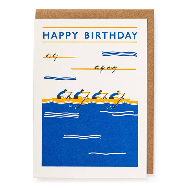 Rowers Birthday Greeting Card