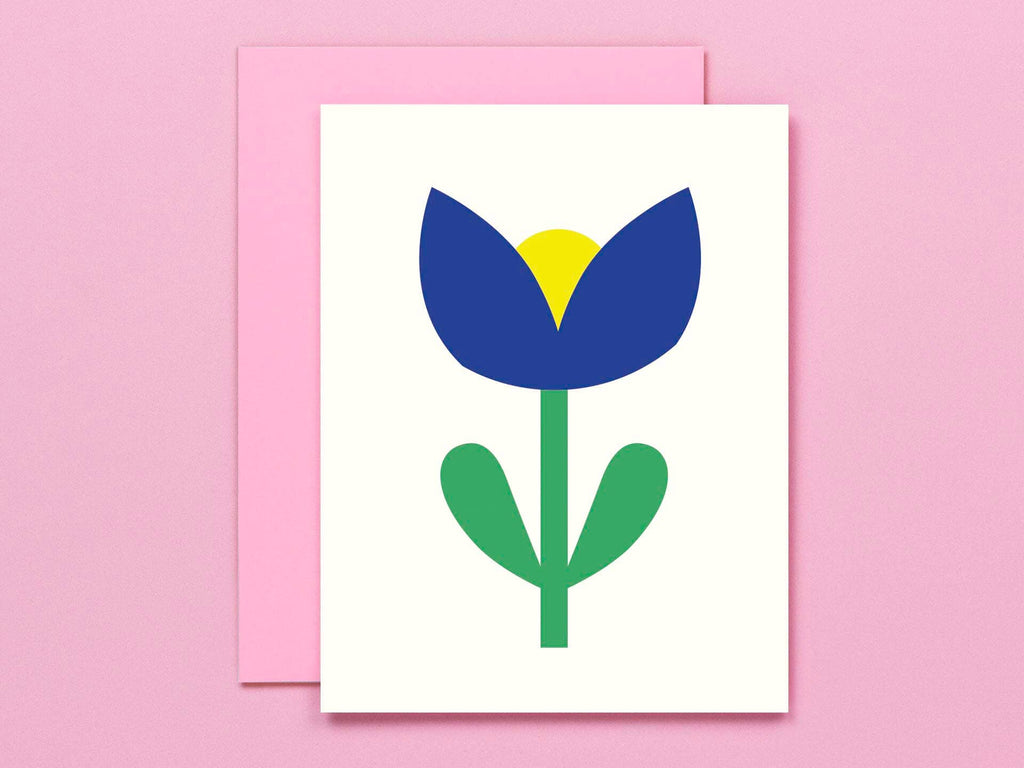 Flower Friend No. 8 Tui Blank Card