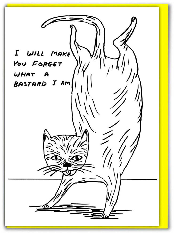 David Shrigley Card Bastard Cat