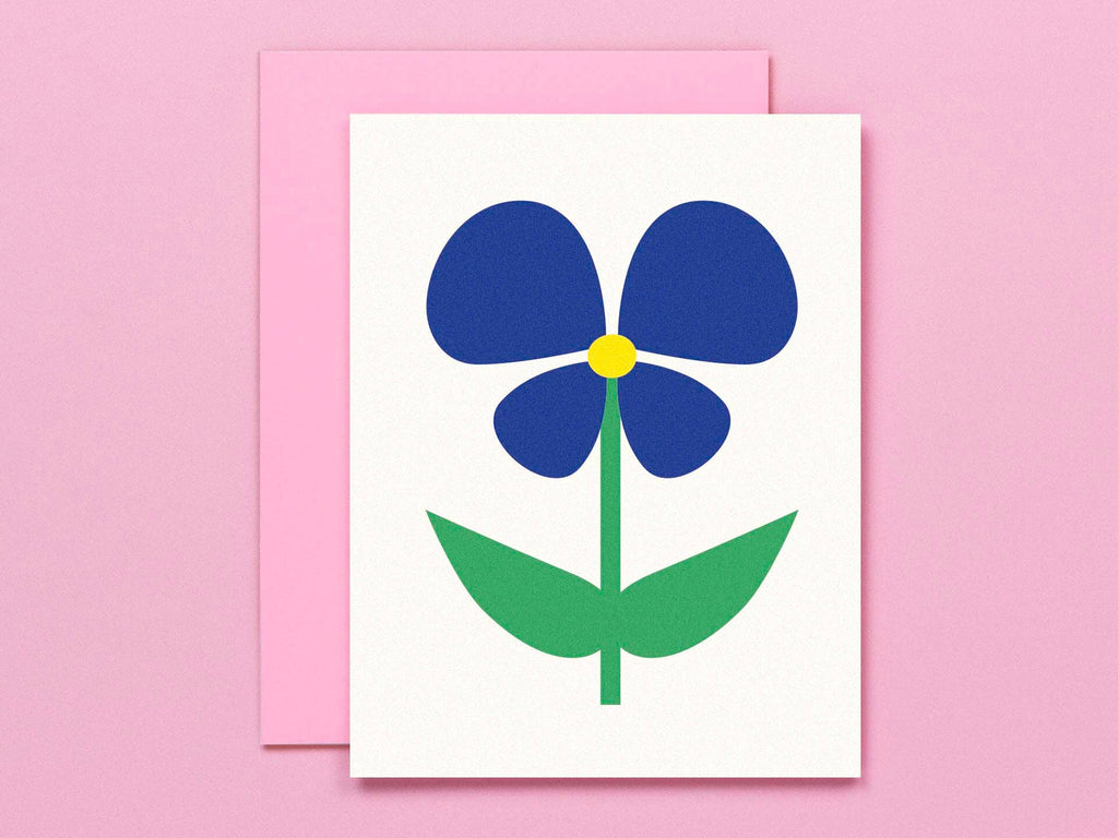 Flower Friend No. 2 Pansy Blank Card