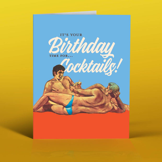 Birthday Cocktails Card