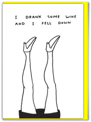 David Shrigley Card I Drank Some Wine